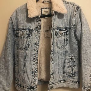 Jean Jacket with Faux Wool Lining